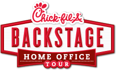 Chick fil-A backstage logo